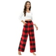 thumbnail image 6 of Women Flannel Pajama Pants Plaid Sleep Lounge PJ Bottoms, 6 of 9