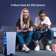 Cooling Fan with LED Light for PS5 Disc & Digital Editions Console, Efficient Cooling System-Black