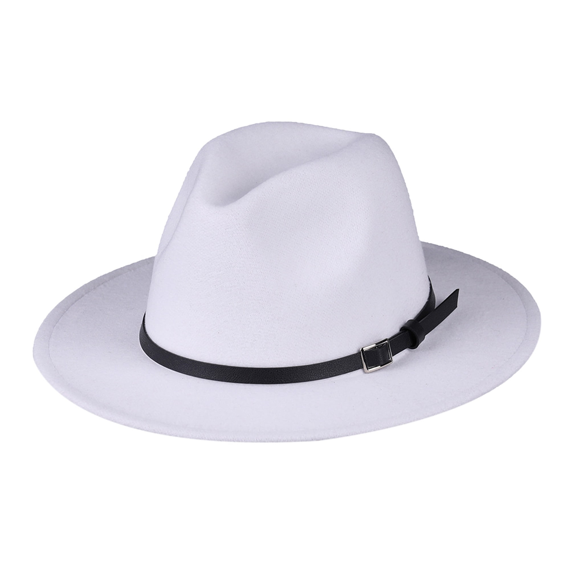 Women Wide Brim Fedora Hat Two Tone Hat 