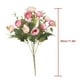 thumbnail image 2 of Ramo de flores artificiales para el hogar, oficina, escritorio, tela de seda, decoración floral falsa, ramo de capullos de rosa, rosa oscuro 3 piezas Sweethay ZHF0580-02, 2 of 5