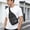 White_Hot#2020, variant on Men’s Crossbody Chest Bag for Travel and Work, Lightweight Nylon Sling Bag with Multi Layer Pockets and Headphone Port, Small Business Commuter Shoulder Bag