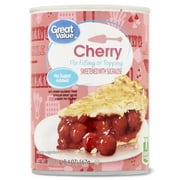 Great Value No Sugar Added Cherry Pie Filling or Topping, 20 oz