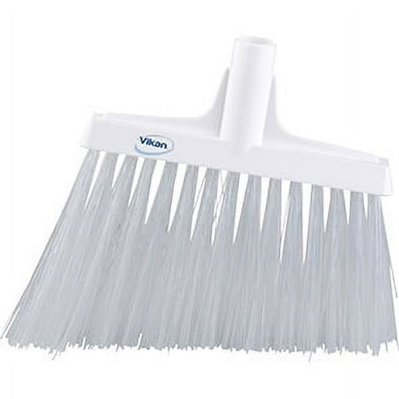 Vikan 12" Angle Broom- Extra Stiff - White (4 Units)