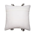 thumbnail image 4 of Harlow Black Woven Square Accent Throw Pillow, 18" x 18", 4 of 6