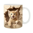 thumbnail image 5 of BGZLEU Cute 3D Cat Coffee Mug - Ceramic Funny Coffee Mug - Perfect Cat Lover Gift - Cute Novelty Coffee Mug Present - Great Birthday or Christmas Surprise for Friend or Coworker, Men and Women, 5 of 8