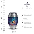 thumbnail image 2 of PARHUS Small Urns for Human Ashes Butterfly - Small Blue Urn - Miniature Urns - Urn for Men - 3 inch, 2 of 7