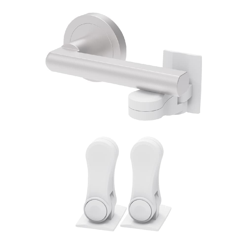 Child Proof Door Lever Lock Door Handle Lock 3M Adhesive