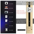 thumbnail image 4 of Removable Electrical Outlet Track System Surface Mounted Power Track System Movable Wall Outlet Extender Wireless Power Strip Sliding Rail Cables Management Compartment for Home Improvement, 4 of 7