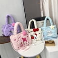 thumbnail image 1 of Sanrio-Bolso de felpa de alta capacidad para niñas, bandolera de juguete Kawaii, Cinnamoroll, Kuromi, Hello Kitty, Y2k, 1 of 4