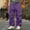 #Purple, variant on Men's Solid Color Windproof Waterproof Workwear Hiking Pants,White,Size L