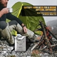 thumbnail image 3 of Mini Stainless Steel 5oz Hip Flask Liquor Whiskey Alcohol Fuel Gas Gasoline Can, 3 of 5