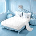 thumbnail image 3 of meiyoeat Blue Lovely Bow 7 Pieces Full Size Bedding Sets For Girls,Dreamy Princess Bowknot Full Size Bed in a Bag For Kids,Reversible, 3 of 7