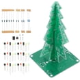 thumbnail image 3 of Kit de árbol de Navidad LED de tres colores, bricolaje, piezas electrónicas, circuito de destello colorido 3D sin baterías, 3 of 7