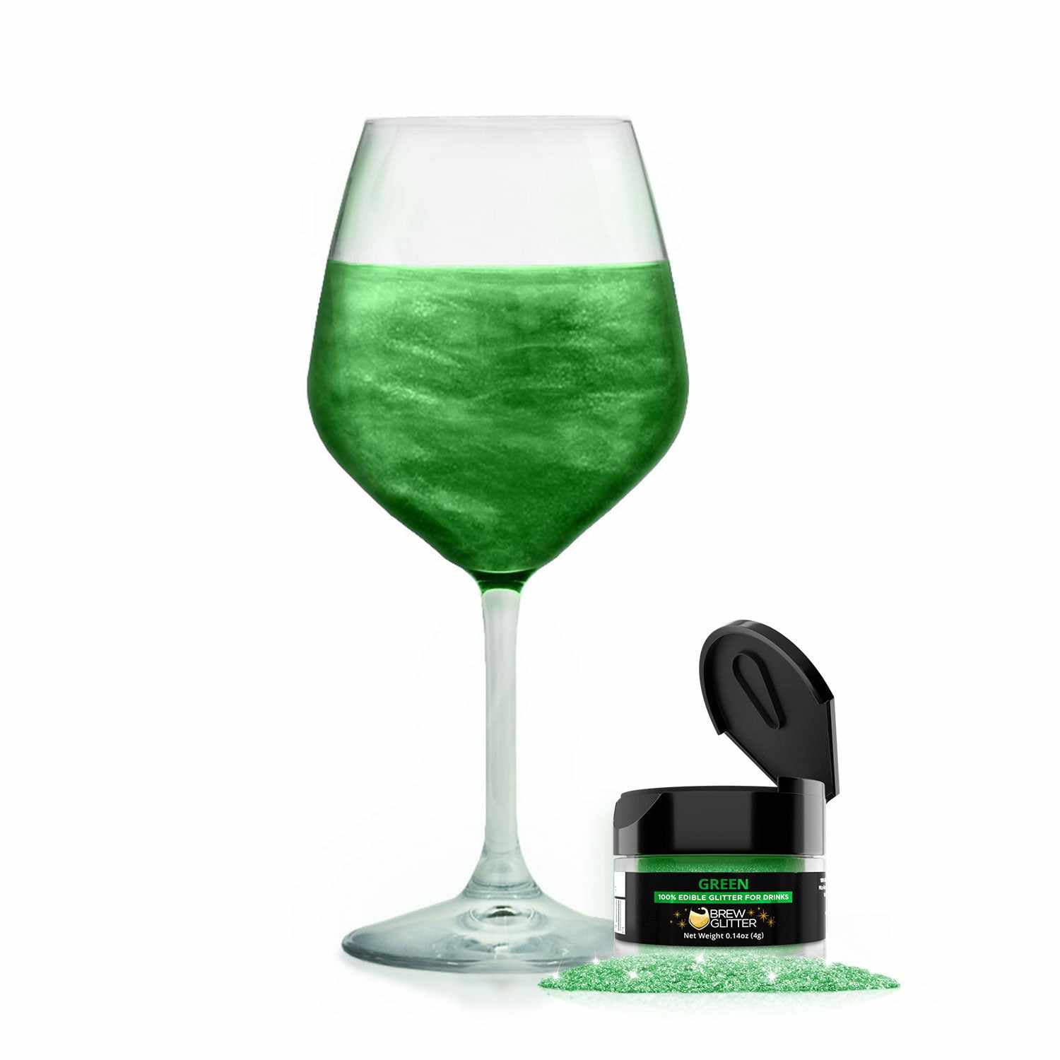 Green Brew Glitter Mini Spray Pump | 100% Edible Glitter For Drinks,  Cocktails, Beer, Garnish & Beverages | Food Grade | Vegan, Gluten, Nut  Free