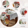 thumbnail image 5 of Mushroom Table Cloth Waterproof Tablecloths, Butterfly Botanical Star Country Plant White Tablecloth Dining Table Cover for Kitchen Party Tabletop Outdoor, Rectangle Tablecloth 54x108 Inch, 5 of 9