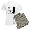 thumbnail image 6 of CafePress - ARE YOU FREAKIN KITTEN ME? Pajamas - Men's Light Loose Fit Cotton Pajama Set, 6 of 7