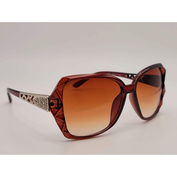 Fashion Big Square Women Luxury Sunglasses Vintage Punk Brown color