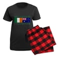 thumbnail image 5 of CafePress - Irish Australian Flags Pajamas - Women's Short Sleeve Print T-Shirt and Pants Dark Cotton Pajama Set, 5 of 7