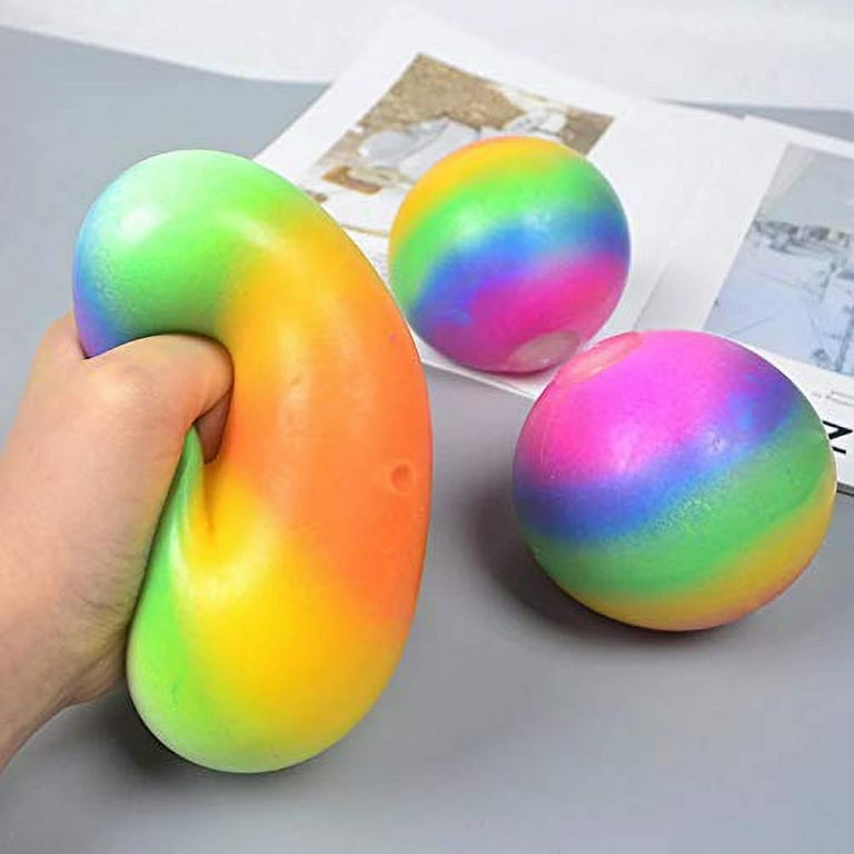 Stress Ball Fidget Toys - 8 Pack Sensory Squeeze Ball Rainbow Relief Stress  Balls Pour Enfants Adultes Jouet amusant pour le TDAH, Le Toc, l'anxiété