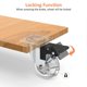 thumbnail image 4 of Set of 4 Furniture Casters with Brakes, 360 Swivel Castors, Up to 600KG, No Marks on the Floor, Screws Included, 4 of 4