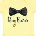thumbnail image 4 of Inktastic Ring Bearer Black Bow Tie and Gold Wedding Ring Boys Baby Bodysuit, 4 of 5