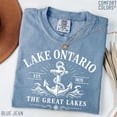 thumbnail image 3 of Lake Ontario Anchor T-shirt Lake Ontario Graphic Tee Great Lakes Apparel Nautical Theme Shirt Anchor Design Top, 3 of 9