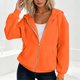thumbnail image 4 of Neewe Hoodies Shirts for Women Early Fall Long Sleeve Tops Plain Outfits Tops Fashion Full Zip Tees 2025, 4 of 7