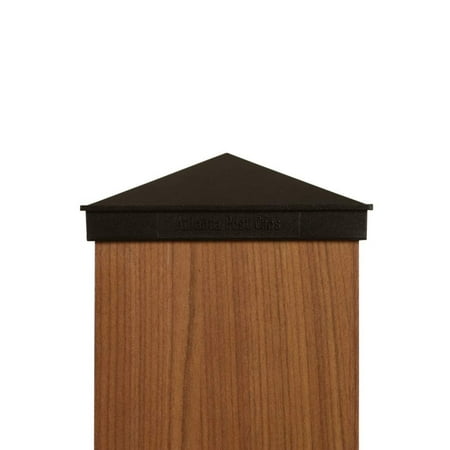 - 6x6 (Nominal) Aluminum Post Cap - Powder Coated Black