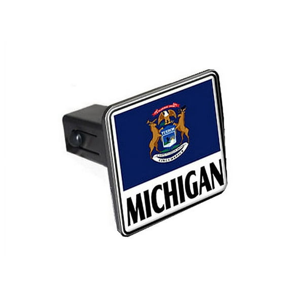 Michigan - Flag Tow Hitch Cover