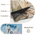 thumbnail image 6 of 2x3 Ft Entryway Area Rug, Coastal Beach Kitchen Rug Runner Washable Floor Mat, Retro Summer Ocean Wave Starfish Shell Non Slip Indoor Door Mat Throw Carpet for Bathroom Living Room Bedroom, 6 of 8