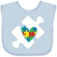 thumbnail image 3 of Inktastic Autism Puzzle Piece Autistic Spectrum Awareness Boys or Girls Baby Bib, 3 of 4