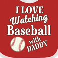 thumbnail image 4 of Inktastic Daddy Baseball Grandson Boys or Girls Baby Bib, 4 of 4