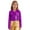 Purple, variant on Girls Boys Metallic Motorcycle PU Jacket Zip Up Moto Biker Coat Outwear Dancewear Streetwear Gold 16