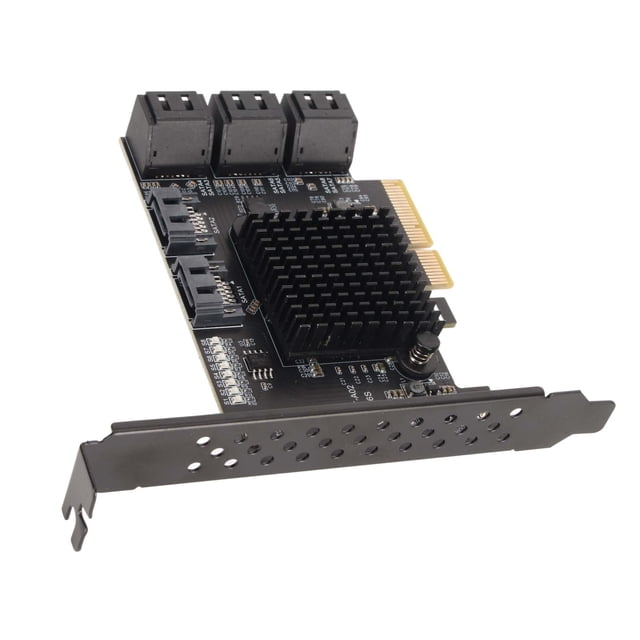Card, PCIE To Expansion Card LED Indicator Light Heat Dissipation Plug and Play 8 Port for PC for