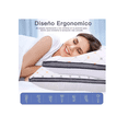 thumbnail image 3 of Set 2 Almohadas Ultra Suaves Spring Air Fibra Transpirables Xtellar gris, 3 of 4