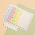 thumbnail image 3 of Miangastore 100 Sheets A5 Lined Refill Paper 5 Colors 6 Hole Punched Loose Leaf Paper For Refillable Notebook Binder For Journal And Planner Inserts, 3 of 8