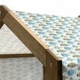 thumbnail image 4 of Scandinavian Pet House, Repeating Doodle Cartoon Nautical Fish with Scales, Outdoor & Indoor Portable Dog Kennel with Pillow and Cover, 5 Sizes, Pale Blue Navy Blue, by Ambesonne, 4 of 4