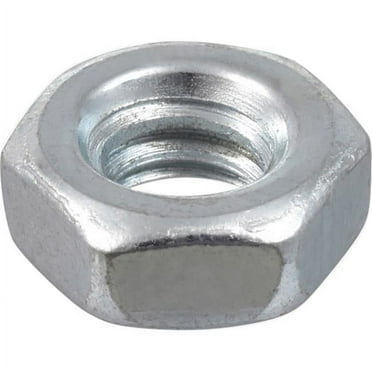0.25 in.-20 Zinc Coarse Thread Hex Nuts - 100 Count