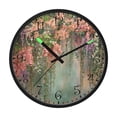 thumbnail image 2 of Voice Activated Clock with Glow Light 12 Inch Large Silent Wall Clock Battery Operated for Home Decor Enchanted Flowers Painting, 2 of 8