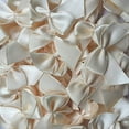 thumbnail image 1 of Nvzi 200 piezas de mini lazos de cinta de satén con flores de 1" x 3/4" para apliques, manualidades de bricolaje, color beige, 1 of 3