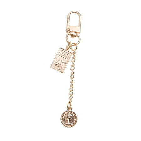 

SPHET Retro Square Round Coin Double-sided Letter Card Pendant Diy Coin Bag Pendant