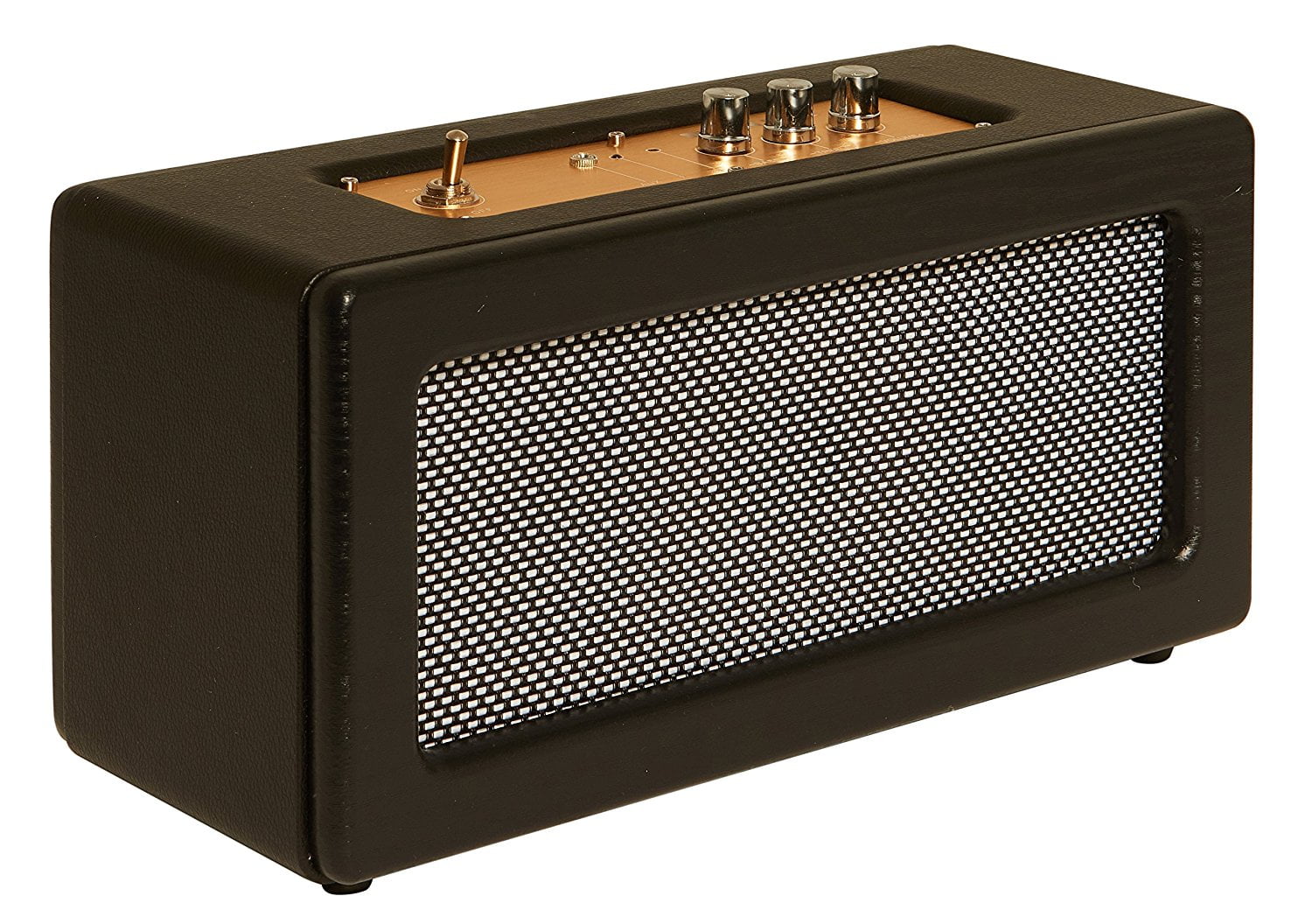 Sharper Image Sbt3002bk Bluetooth Wireless Retro Speaker Tabletop Portable Sound System Black Walmart Com Walmart Com