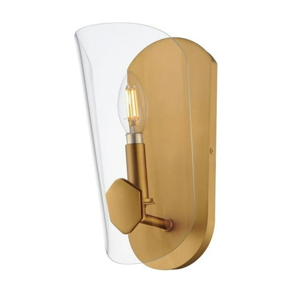32351CLNAB Maxim Lighting Armory - 1 Light Wall Sconce-11 Inches Tall and 5.75 Inches Wide-Natural Aged Brass Finish