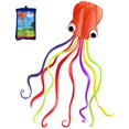 thumbnail image 1 of Cerf-volant Animal Sans Cadre Multicolore Patchwork Circulaire Cerf-Volant Enfant Adulte Jouet d'Extérieur Tête Violette Queue Colorée, 1 of 9