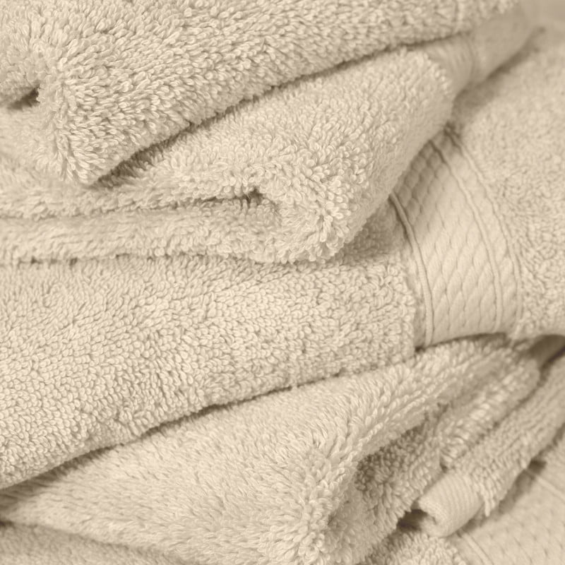 Superior Hymnia Egyptian Cotton 6-Piece Towel Set, Cream