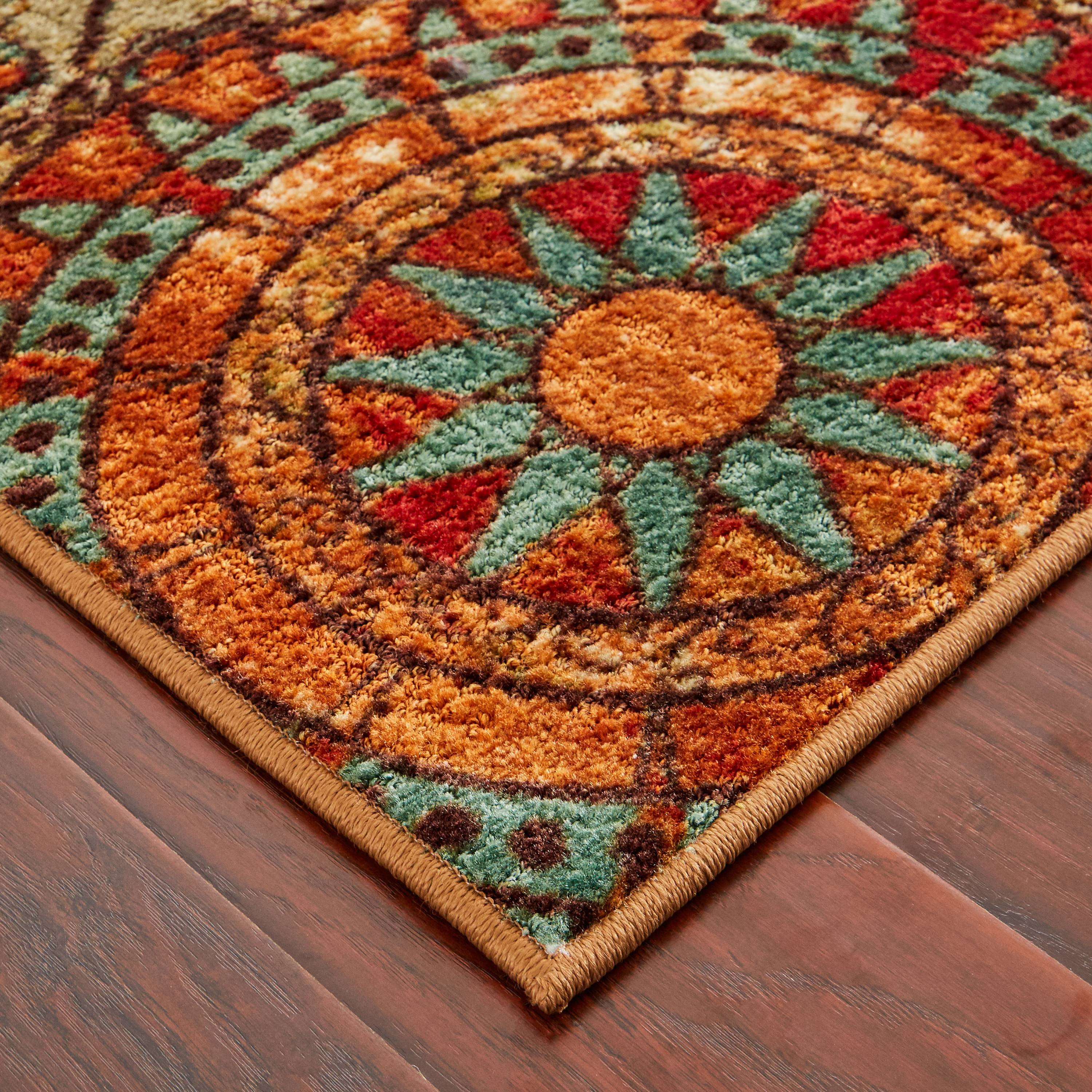 Mohawk Home New Wave Medallion Transitional Area Rug, Off-White