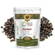 Organic Way Juniper Berries Whole (Juniperus communis) - European Wild-Harvest | Organic & Kosher Certified | Raw, Vegan, Non GMO & Gluten Free | USDA Certified - 1/2 LBS / 8 Oz