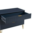 thumbnail image 5 of DUMBO Modern Engineered Wood Dresser with 3-Drawers in Midnight Blue, 5 of 11