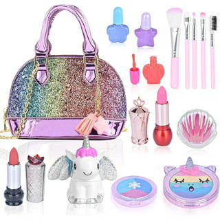 Sprinkles Toyz Kids Real Makeup Kit for Little Girls: with Pink Unicorn Make up Bag
