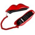 thumbnail image 2 of Teléfono fijo con cable en forma de labio de boca roja de Telephone Suwimut, 2 of 5